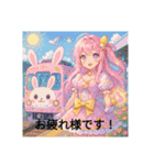 かわいいデコレーション電車（個別スタンプ：3）