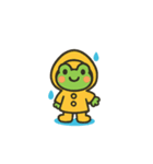 カエルちゃん雨の日スタンプ（個別スタンプ：2）