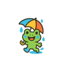カエルちゃん雨の日スタンプ（個別スタンプ：5）