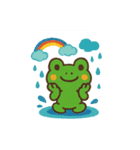 カエルちゃん雨の日スタンプ（個別スタンプ：7）