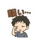 可愛い黒髪男子ずっと使える日常スタンプ（個別スタンプ：21）