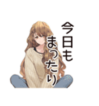 マイペース女子★お散歩日和（個別スタンプ：5）