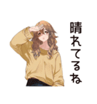 マイペース女子★お散歩日和（個別スタンプ：27）