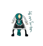 地雷になりたい魚とクロネコさん（個別スタンプ：3）