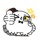 剽軽シロフクロウの文字無しスタンプ（個別スタンプ：8）