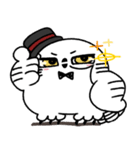剽軽シロフクロウの文字無しスタンプ（個別スタンプ：10）