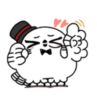 剽軽シロフクロウの文字無しスタンプ（個別スタンプ：11）