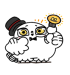 剽軽シロフクロウの文字無しスタンプ（個別スタンプ：14）