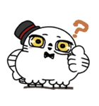 剽軽シロフクロウの文字無しスタンプ（個別スタンプ：22）