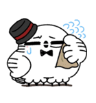 剽軽シロフクロウの文字無しスタンプ（個別スタンプ：25）