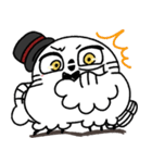 剽軽シロフクロウの文字無しスタンプ（個別スタンプ：27）