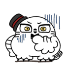 剽軽シロフクロウの文字無しスタンプ（個別スタンプ：29）