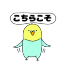 【吹き出し】インコのぴーちゃん（個別スタンプ：15）