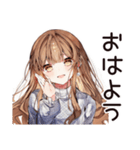 社交疲れ女子のひとり時間♡（個別スタンプ：2）
