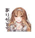 社交疲れ女子のひとり時間♡（個別スタンプ：7）