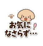 トイプードル「アプリコット」太字（個別スタンプ：22）