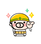 おやじ君の無言スタンプ【飛び出す】（個別スタンプ：5）