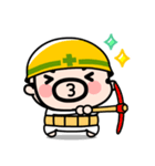 おやじ君の無言スタンプ【飛び出す】（個別スタンプ：6）