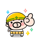 おやじ君の無言スタンプ【飛び出す】（個別スタンプ：8）