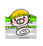 おやじ君の無言スタンプ【飛び出す】（個別スタンプ：11）