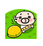 おやじ君の無言スタンプ【飛び出す】（個別スタンプ：22）