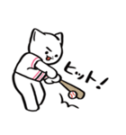 野球ねこ応援団・ピンクチームVer. その2（個別スタンプ：2）