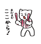 野球ねこ応援団・ピンクチームVer. その2（個別スタンプ：16）