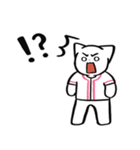 野球ねこ応援団・ピンクチームVer. その2（個別スタンプ：36）