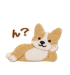 フェルトコーギーのグルメスタンプ（個別スタンプ：13）