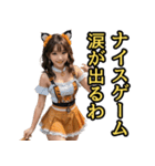 仮装女子_虎党アイドル_応援編（個別スタンプ：22）