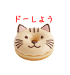 ドーナツの猫、アゲアゲで一言（個別スタンプ：5）