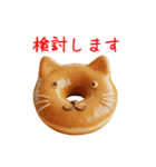 ドーナツの猫、アゲアゲで一言（個別スタンプ：17）