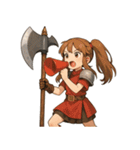 バトルアクス 少女 かわいい ギャグ（個別スタンプ：22）