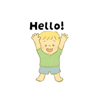Englishスタンプ★ぼくのきもち（個別スタンプ：4）