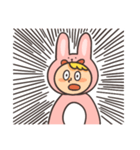 もっちりうさぎくんの日常スタンプ（個別スタンプ：16）