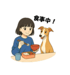 ウィペット＆ハナ（個別スタンプ：4）