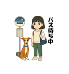 ウィペット＆ハナ（個別スタンプ：6）