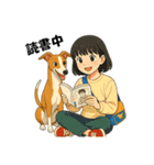 ウィペット＆ハナ（個別スタンプ：16）