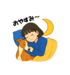ウィペット＆ハナ（個別スタンプ：24）