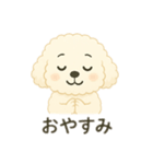 色んな白い可愛い犬日本語（個別スタンプ：8）