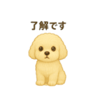 色んな白い可愛い犬日本語（個別スタンプ：12）