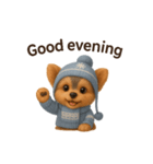 可愛い3Dヨークシャテリア（個別スタンプ：3）