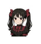 ゴスロリ黒髪ツインテール（個別スタンプ：6）