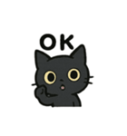 毎日使える黒猫日常会話スタンプ（個別スタンプ：5）