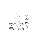 無表情うさぎの日常ゆるスタンプ（個別スタンプ：21）