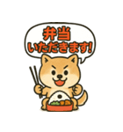 しばいぬの「弁当いただきます！」（個別スタンプ：4）