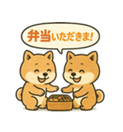 しばいぬの「弁当いただきます！」（個別スタンプ：10）