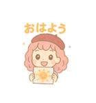【日常会話】お絵描き少女のスタンプ集（個別スタンプ：1）