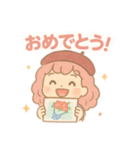 【日常会話】お絵描き少女のスタンプ集（個別スタンプ：3）