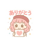 【日常会話】お絵描き少女のスタンプ集（個別スタンプ：4）